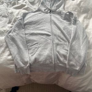 Aritzia knockoff  grey zip up